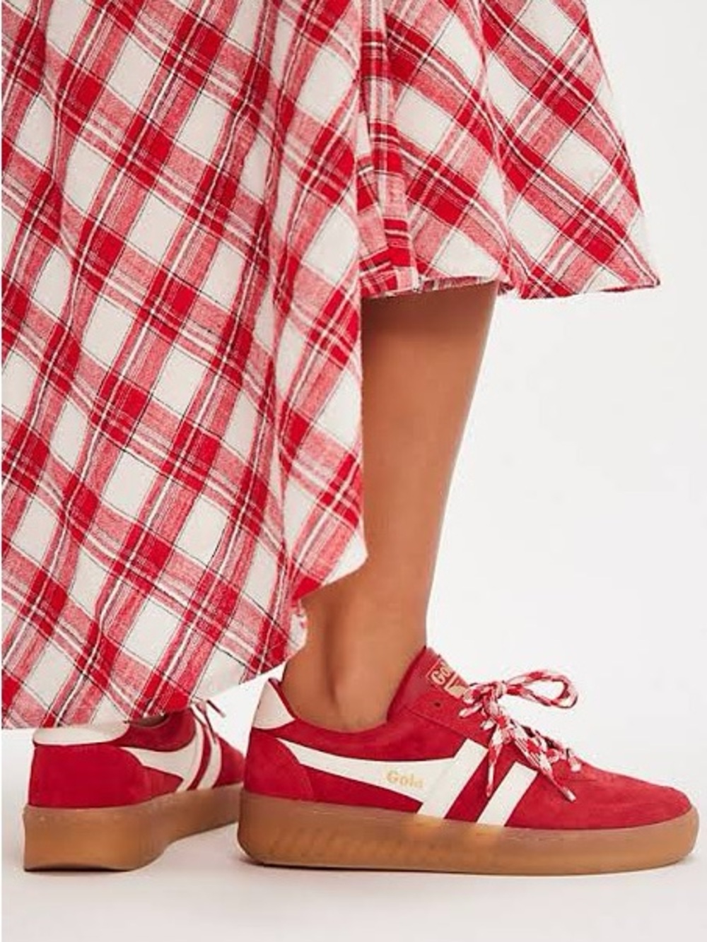 Gola Grandslam Cherry/Off white worn twice